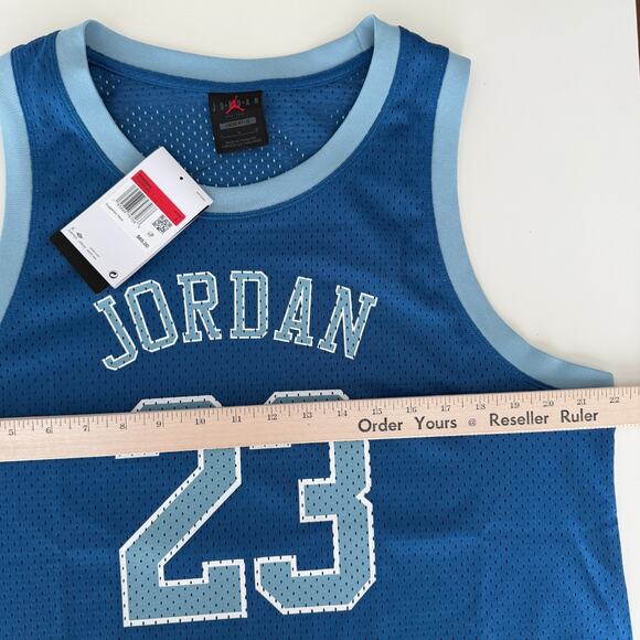 Nike Air Jordan Jersey Dress Blue Heritage Mesh 23 Basketball UNCD05029-407 - Picture 11 of 12